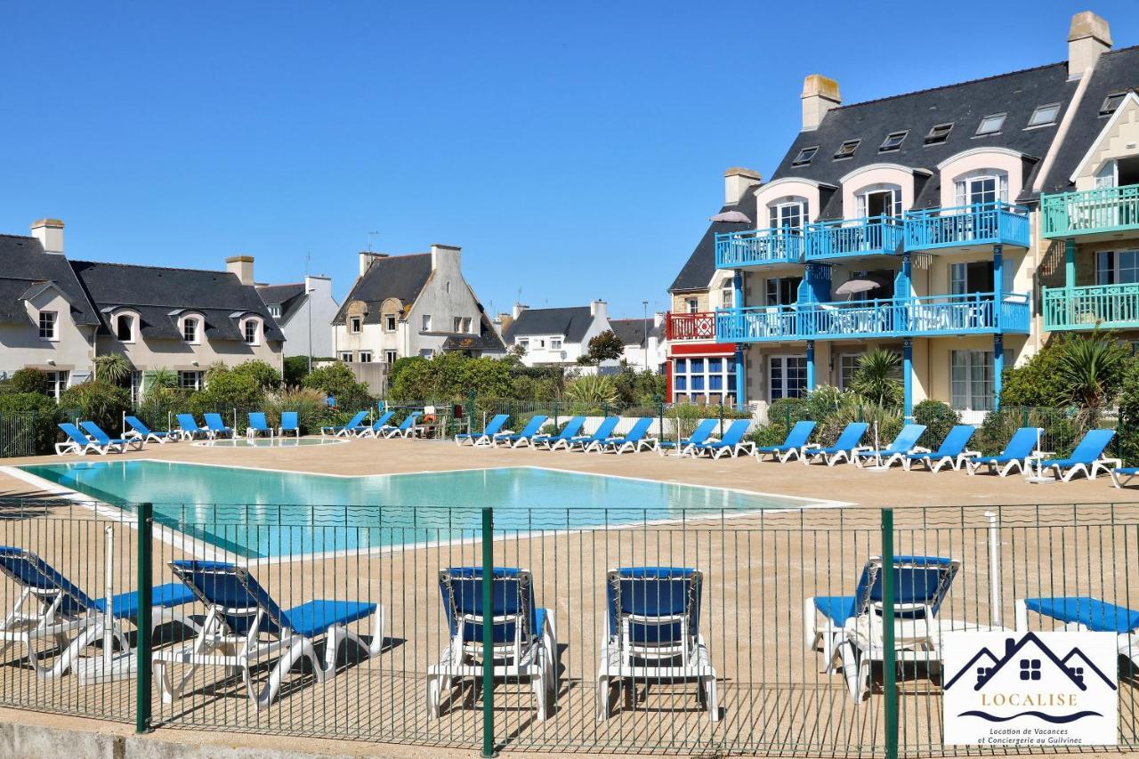 Localise - A06 - Entierement De Plain-Pied Avec Petite Vue Mer - Donnant Sur La Piscine Et Le Jardin - Wifi Inclus - Draps Inclus - Guilvinec Exterior foto